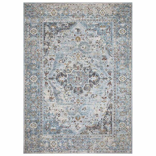 Esfera 7 x 9 ft. Valencia Rectangle Area Rug - Blue ES2848490